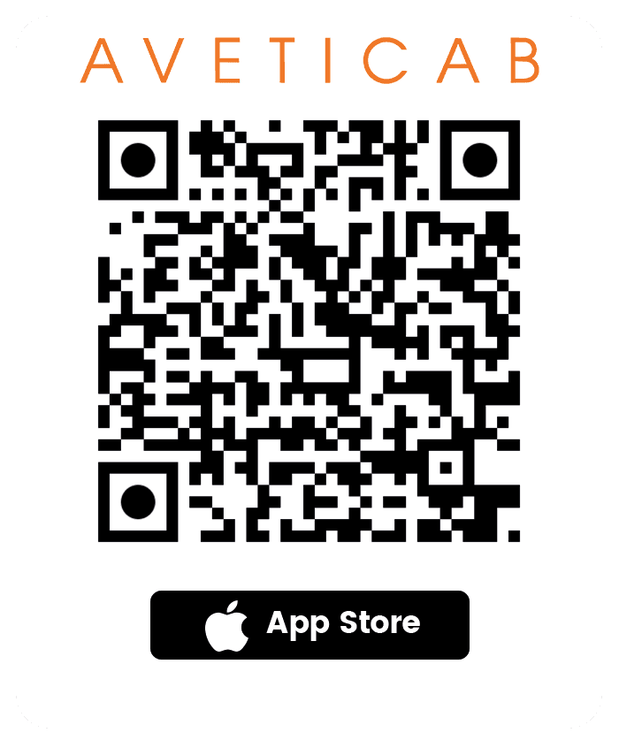 QR code de téléchargement de l'application AVETICAB sur l'App Store